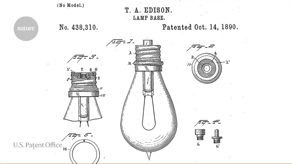 T.A Edison Patented Bulb